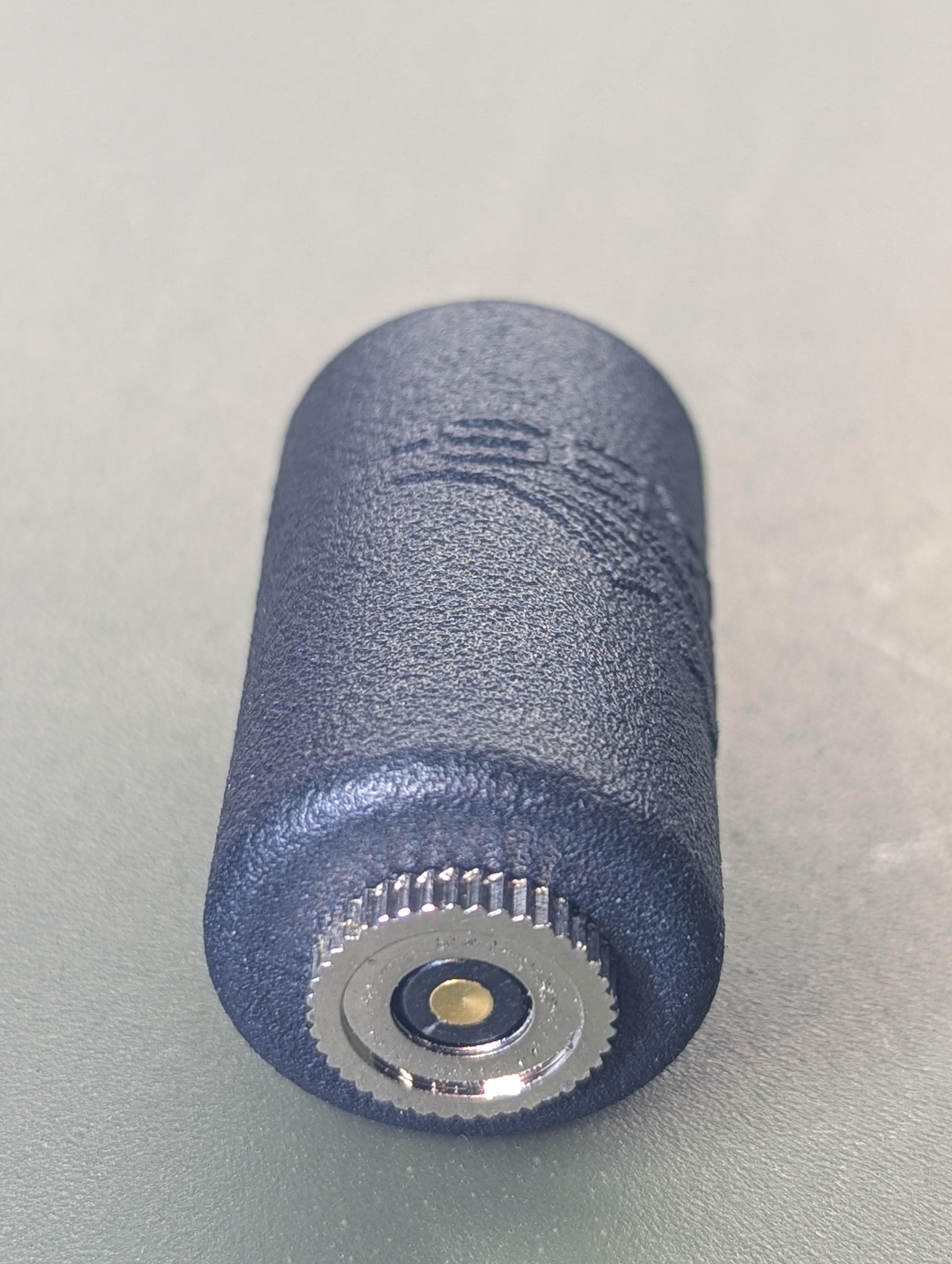 RC-2 barrel jack showing center positive pin for 12V DC input